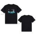 Basic T-Shirt Premium 100% COTTON 200 GSM Black streetwear tee featuring a 10x6 inch chest print. The design uses "SUMO" text as a frame, with a line art sumo wrestler embossed inside the letters. Only @ Tintahan-on-Thread
